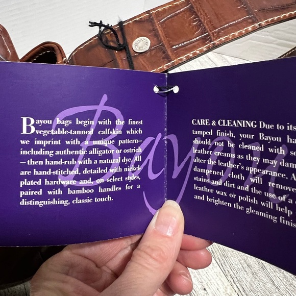 NEW Dooney & Bourke Bayou Top Zip Shoulder Bag croc pattern leather - Picture 13 of 14